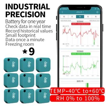 Thermometer/Hygrometer for iPhone/Android Bluetooth Indoor Temperature Humidity Sensor for Pet Cigar Humidor Guitar
Thermometer/Hygrometer for iPhone/Android Bluetooth Indoor Temperature Humidity Sensor for Pet Cigar Humidor Guitar