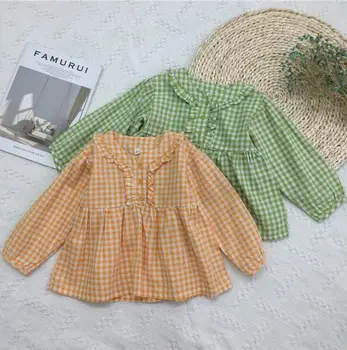 2020 new girls plaid shirt full sleeve cotton fashion girls blouse 2-7 years HM297
2020 new girls plaid shirt full sleeve cotton fashion girls blouse 2-7 years HM297
