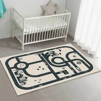 Cartoon Black Car Traffic Road Carpet Kids Room Cute Play Mat Baby Bedroom Bedside Mat For Children Room Fashion Crawling Mat
Cartoon Black Car Traffic Road Carpet Kids Room Cute Play Mat Baby Bedroom Bedside Mat For Children Room Fashion Crawling Mat