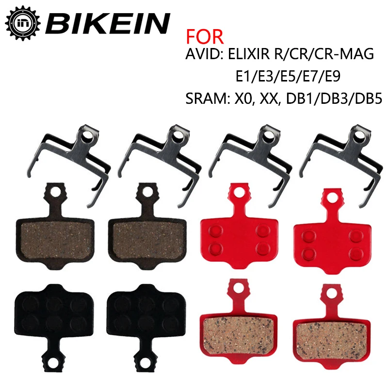 BIKEIN 4 пары MTB велосипед дисковые Тормозные колодки для Avid Elixir/R/CR/CR MAG/E1/3/5/7/9 Sram X0 XX