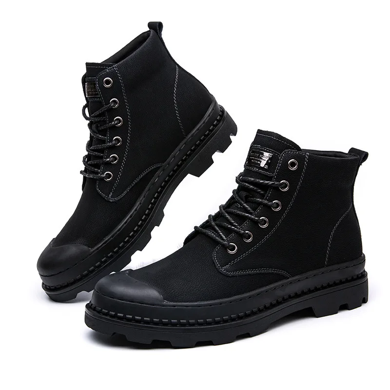 Autumn Martin Boots Men British Style Genuine Leather Outdoor Desert Worker Boot Combat Boots zhong gao bang Leather Shoes Men's
Autumn Martin Boots Men British Style Genuine Leather Outdoor Desert Worker Boot Combat Boots zhong gao bang Leather Shoes Men's