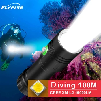 100M led diving flashlight torch Underwater lamp rechargeable xm l2 18650 26650 flash light waterproof hunting Battery reminder
100M led diving flashlight torch Underwater lamp rechargeable xm l2 18650 26650 flash light waterproof hunting Battery reminder