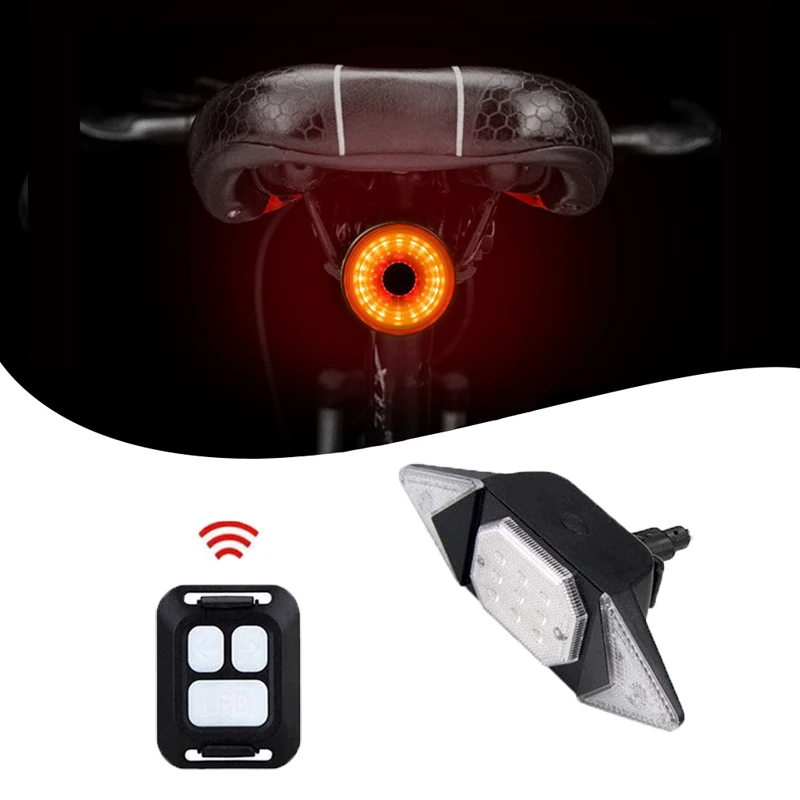 Auto Start/Stop Bike Taillight USB Rechargeable Flashing Lamp Turn Signals Light Wireless Remote Control Bicycle Flashlight
Auto Start/Stop Bike Taillight USB Rechargeable Flashing Lamp Turn Signals Light Wireless Remote Control Bicycle Flashlight
