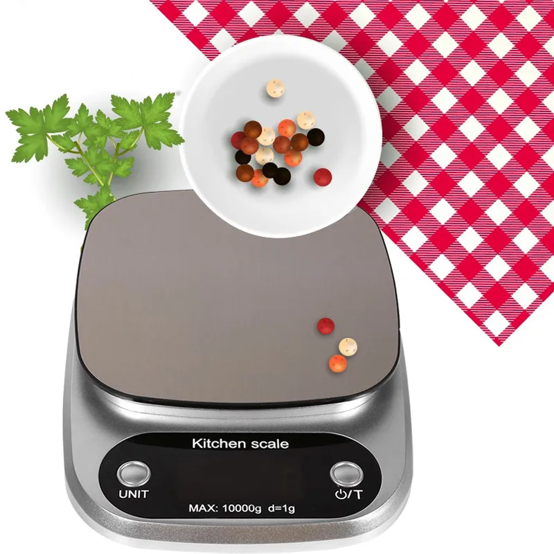 Digital Scale Stainless Steel 10kg/1g with Tray Cooking Tool Electronic Portable Bar Jewelry Kitchen Scale
Digital Scale Stainless Steel 10kg/1g with Tray Cooking Tool Electronic Portable Bar Jewelry Kitchen Scale