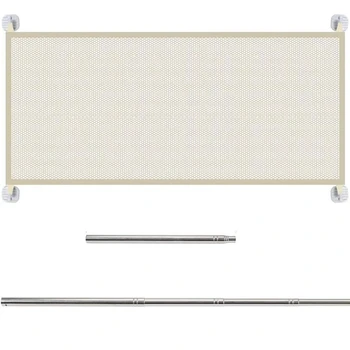 Pet Safety Guard Mesh Dog Gate,Portable Folding Baby Safety Gates Safety Fence for Hall Doorway Wide 70.8Inch-Beige
Pet Safety Guard Mesh Dog Gate,Portable Folding Baby Safety Gates Safety Fence for Hall Doorway Wide 70.8Inch-Beige
