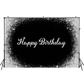 HUAYI Silver Dots With Happy Birthday Letters Decoration Black Fabric Background Backdrop For Indoor Studio Photo Booth Props
HUAYI Silver Dots With Happy Birthday Letters Decoration Black Fabric Background Backdrop For Indoor Studio Photo Booth Props