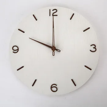 White wooden wall clock modern minimalist wall clock mute living room wall clock creative wood wall watches home decor 6W558
White wooden wall clock modern minimalist wall clock mute living room wall clock creative wood wall watches home decor 6W558