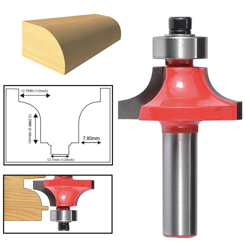 1PC 8mm Shank Round Over Beading Edging Router Bit Set Milling Cutter Corner Round-Over Bit For Woodworking High Quality
1PC 8mm Shank Round Over Beading Edging Router Bit Set Milling Cutter Corner Round-Over Bit For Woodworking High Quality