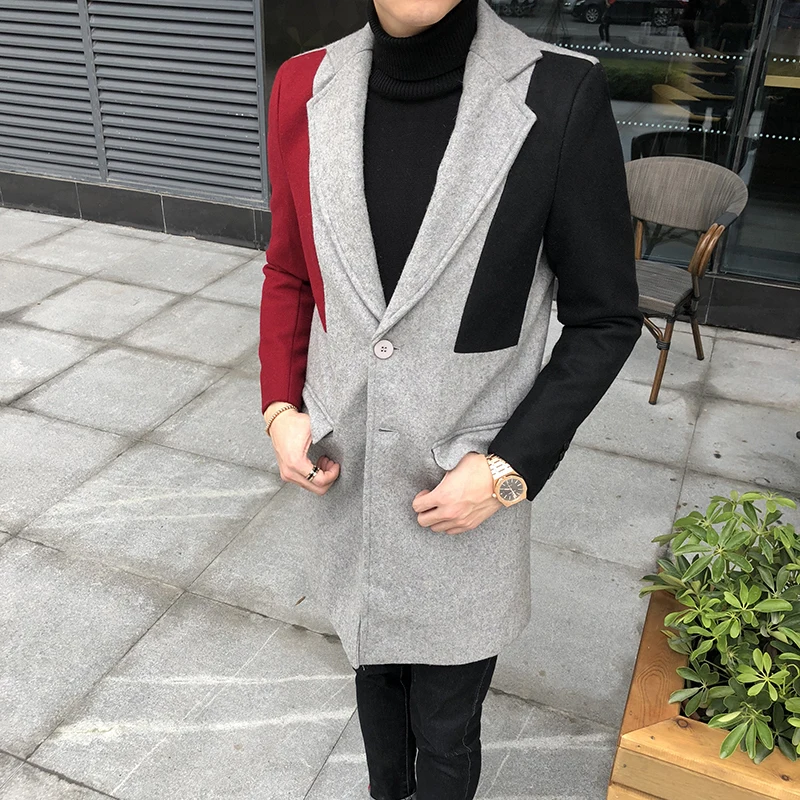 2018-Men-Coat-Winter-Casaco-Masculino-Slim-Long-Trench-Warm-Outwear-Erkek-Mont-Stitching-Color-Clothes (3)
