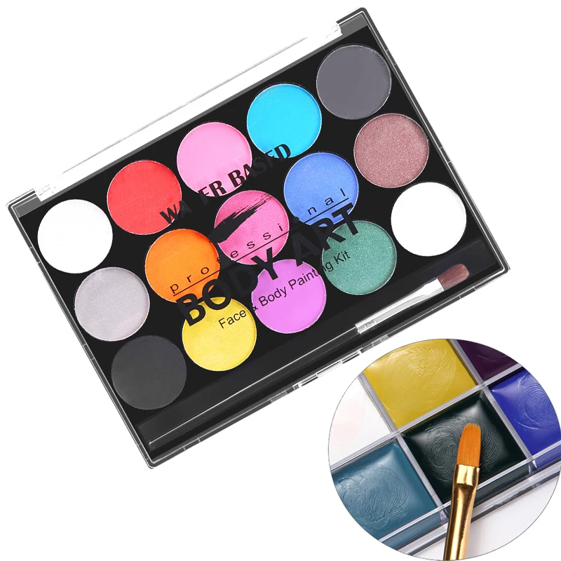8/15 Colors Face Painting Body Makeup Non Toxic Safe Water Paint Oil With Brush Christmas Halloween Party Tools
8/15 Colors Face Painting Body Makeup Non Toxic Safe Water Paint Oil With Brush Christmas Halloween Party Tools