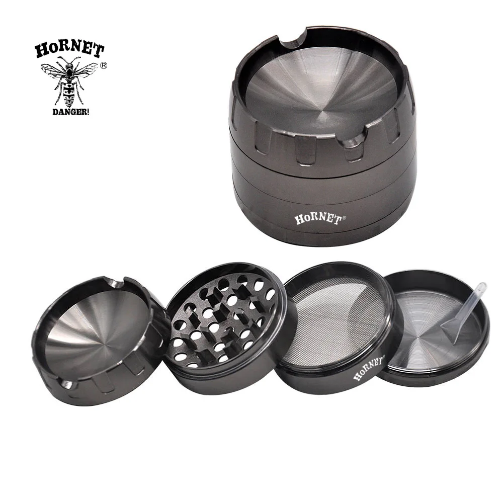 HORNET Zinc Alloy Smoking Grinder 63MM 4Piece Metal Tobacco Herb Grinder With Cigarette Ashtray Holder Pipe Accessories
HORNET Zinc Alloy Smoking Grinder 63MM 4Piece Metal Tobacco Herb Grinder With Cigarette Ashtray Holder Pipe Accessories