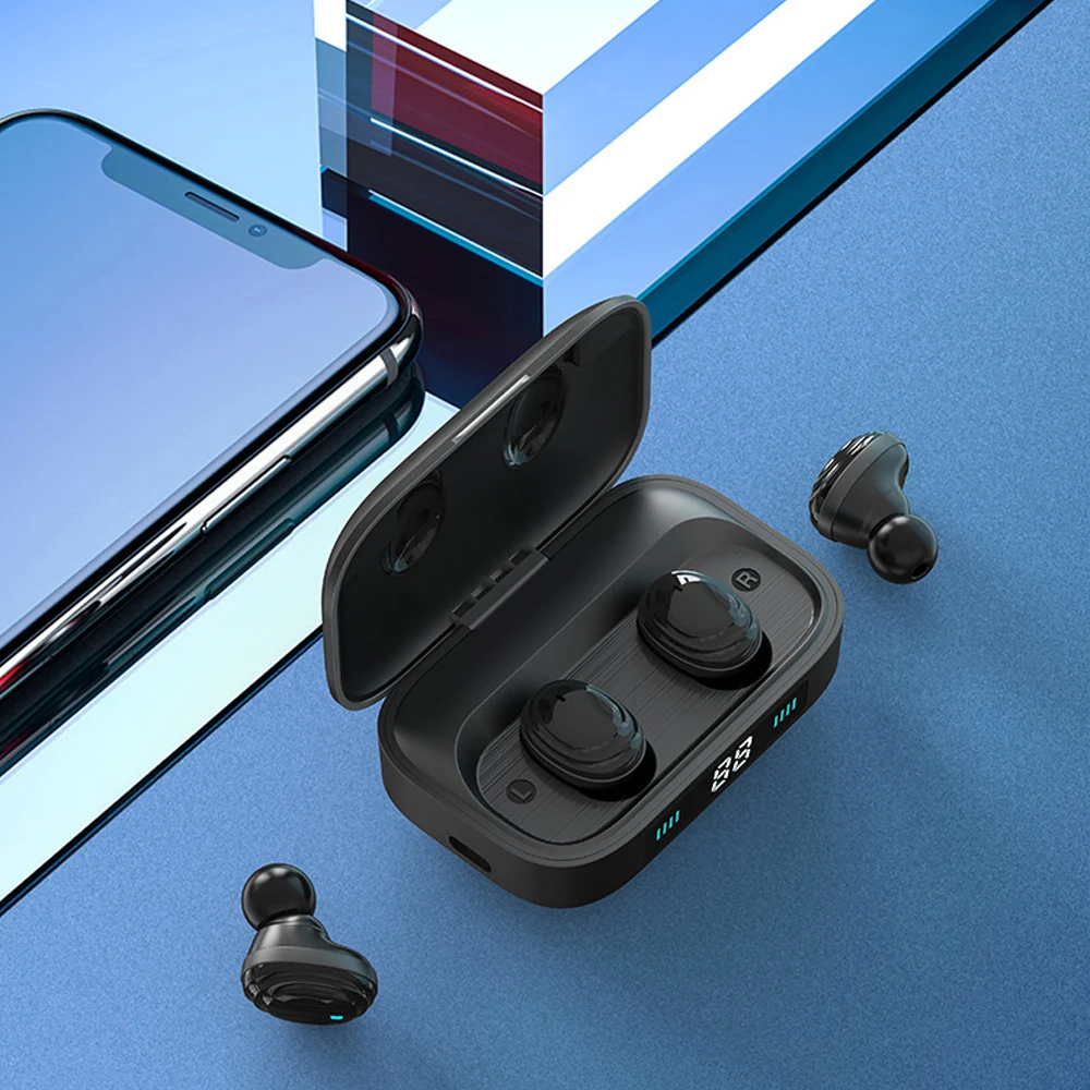 H01 Wireless Bluetooth Earphone PK B5 TWS 5.0 fone de ouvido 9D Stereo Music Touch Control Headset With 2000mAh Power Bank
H01 Wireless Bluetooth Earphone PK B5 TWS 5.0 fone de ouvido 9D Stereo Music Touch Control Headset With 2000mAh Power Bank