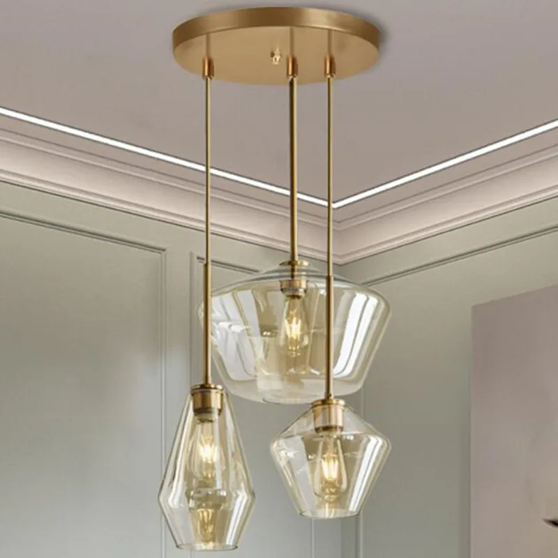 

Nordic, подвесные светильники, современный стеклянный подвесной светильник для спальни, столовой, лофт, Декор, барный светильник, подвеска