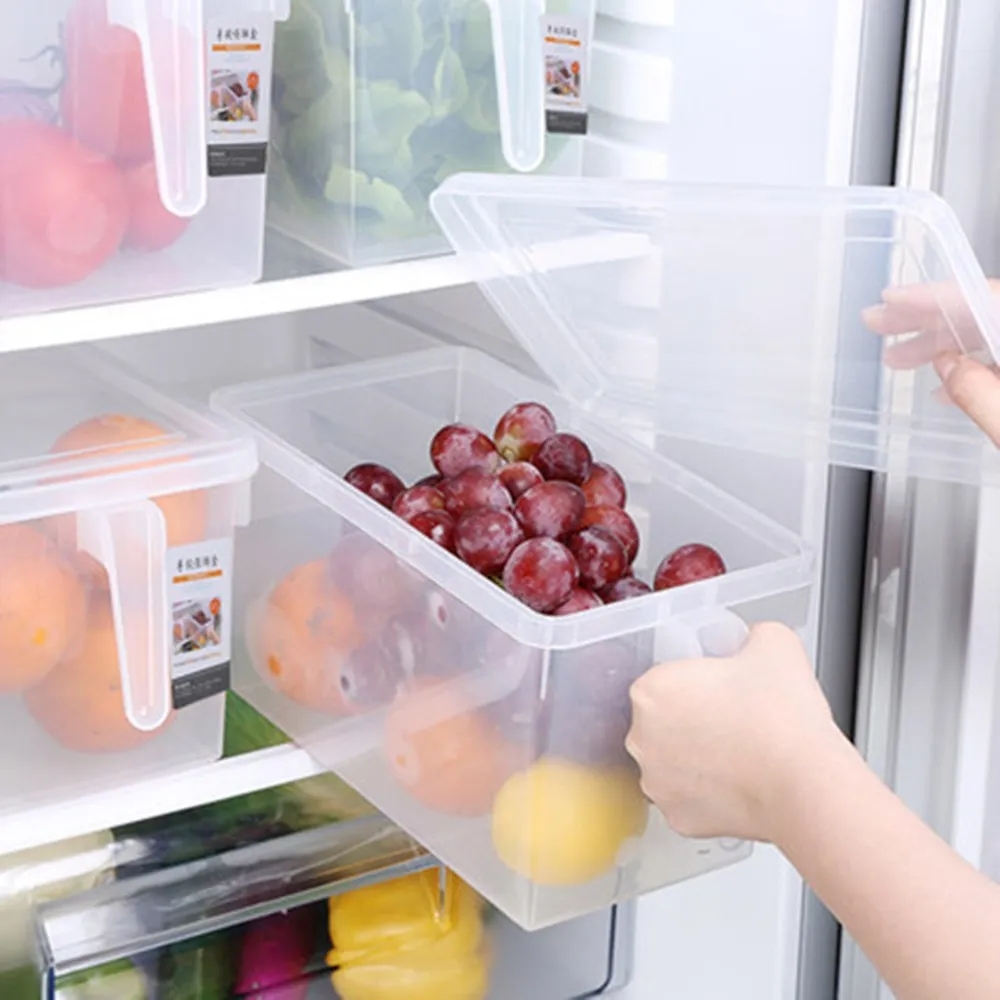 Kitchen With Handles Portable And Easy To Sort Transparent Refrigerator Shelf Fresh-keeping Storage Box
Kitchen With Handles Portable And Easy To Sort Transparent Refrigerator Shelf Fresh-keeping Storage Box