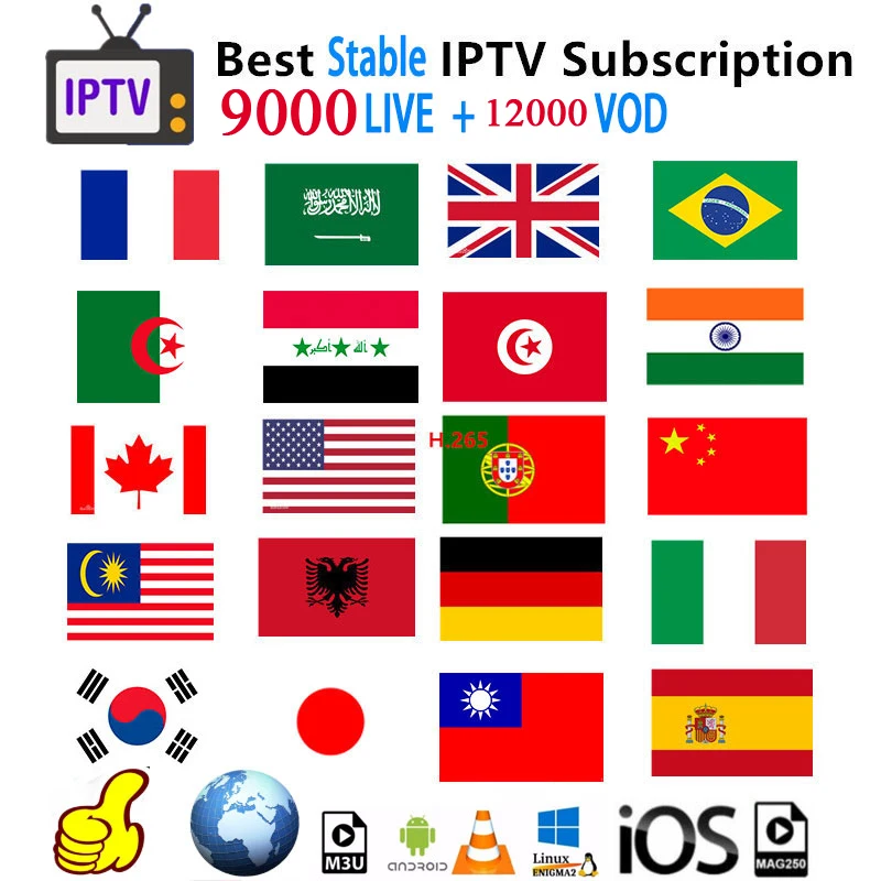 Iptv Subscription Spain Dutch German Turkey Portugal France Arabic Subscription Iptv Adult M3u Vod For X96 H96 Android Tv box
Iptv Subscription Spain Dutch German Turkey Portugal France Arabic Subscription Iptv Adult M3u Vod For X96 H96 Android Tv box