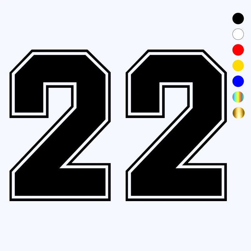 CK2733# Various Sizes Racing Number 22 funny car sticker vinyl decal car auto stickers for car bumper window car decorations
CK2733# Various Sizes Racing Number 22 funny car sticker vinyl decal car auto stickers for car bumper window car decorations