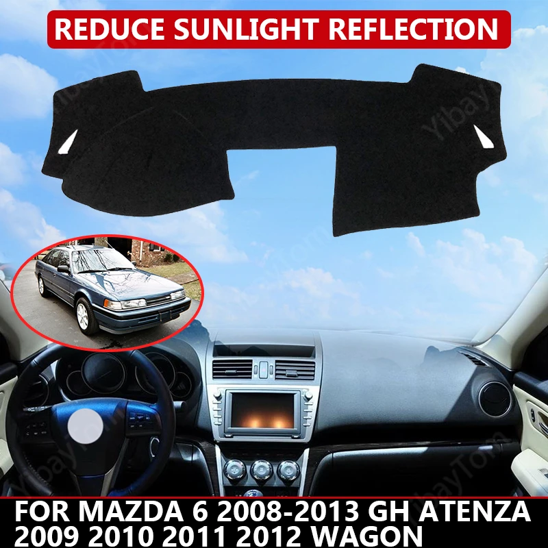 Крышка приборной панели автомобиля для Mazda 6 2008-2013 GH Atenza 2009 2010 11 12 Универсальный