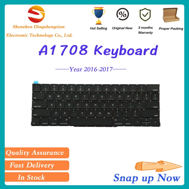 New Laptop A1708 Keyboard US UK RU For MacBook Pro Retina 13.3" 2016 2017 Year | Компьютеры и офис