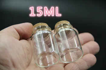 

30PCS 30*40mm 15ml Clear Glass Bottles Vials Jars Containers with Cork Stopper DIY Wedding Home Decor Storage Jars Bottle Gifts