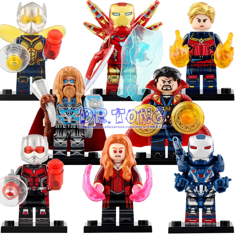 8pcs Thor Iron Man Captain America Wasp Ant Man Doctor Strange War Machine Witch Building Blocks Gifts For Child Toys WM6063
8pcs Thor Iron Man Captain America Wasp Ant Man Doctor Strange War Machine Witch Building Blocks Gifts For Child Toys WM6063
