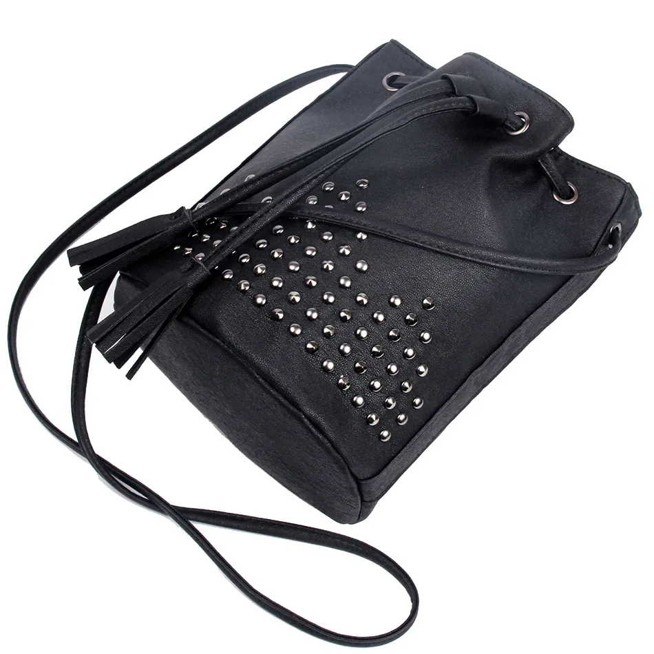 2019 New Style Women's Bucket Bag Trend Rivet Shoulder Bag Simple Drawstring Over-the-shoulder Bag WOMEN'S Bag
2019 New Style Women's Bucket Bag Trend Rivet Shoulder Bag Simple Drawstring Over-the-shoulder Bag WOMEN'S Bag