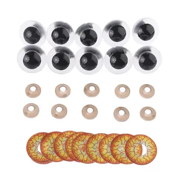 10pcs 12mm/14mm/16mm/18mm/20mm/24mm Plastic DIY Puppet Safety Eyes for Handmade Horror Doll Craft Halloween Toy
10pcs 12mm/14mm/16mm/18mm/20mm/24mm Plastic DIY Puppet Safety Eyes for Handmade Horror Doll Craft Halloween Toy
