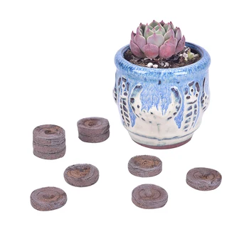 50pcs/lot 25mm Professional Seed Starting Plugs Peat Pellets And Coco Pellets Seeds Starter Pallet Seedling Soil Block
50pcs/lot 25mm Professional Seed Starting Plugs Peat Pellets And Coco Pellets Seeds Starter Pallet Seedling Soil Block