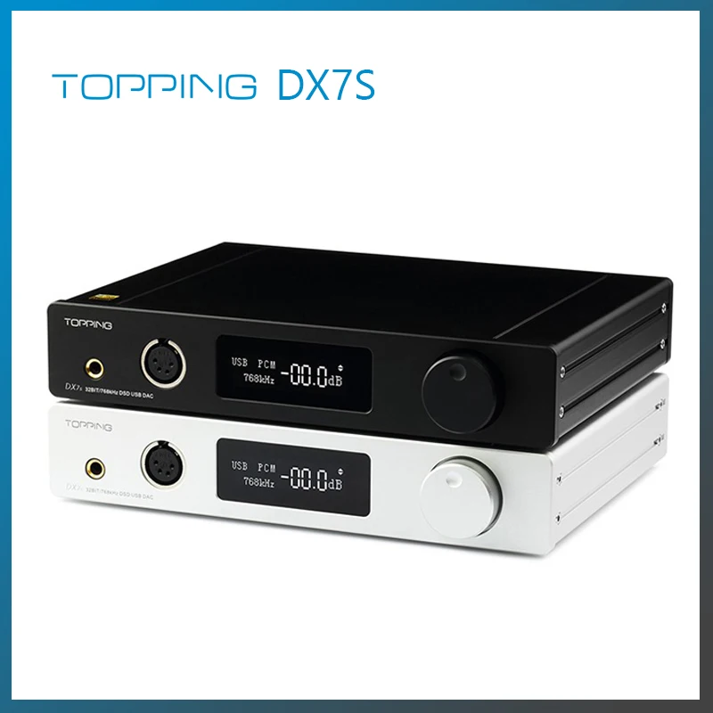 Topping DX7S Dual ES9038Q2M 32Bit/768K DSD512 USB полностью сбалансированные HiFi DAC наушники AMP XMOS(XU208)+