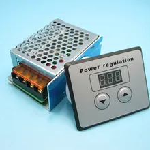 4000W AC 220V SCR Voltage Regulator Control light Dimming Dimmers Thermostat motor speed controller Temperature control display
4000W AC 220V SCR Voltage Regulator Control light Dimming Dimmers Thermostat motor speed controller Temperature control display