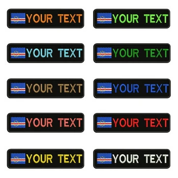 Cape verde Flag Embroidery Custom Name Text Patch Stripes badge Iron On Or Sew On Or Velcro Backing Patches For Clothes Backpack 
Cape verde Flag Embroidery Custom Name Text Patch Stripes badge Iron On Or Sew On Or Velcro Backing Patches For Clothes Backpack