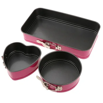 3 Pcs Set Non Stick Pan Cake Removable Tray Cheesecake Baking Mold Mould Kitchen Tool SP99
3 Pcs Set Non Stick Pan Cake Removable Tray Cheesecake Baking Mold Mould Kitchen Tool SP99