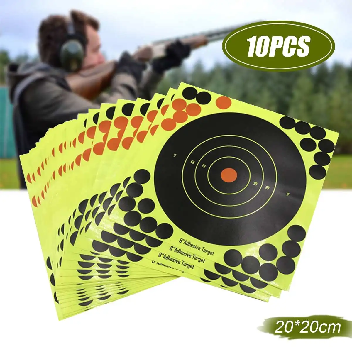 10PCS Shooting Adhesive Targets Splatter Reactive Target Sticker for Archery Bow Hunting Shooting Practice 20x20CM
10PCS Shooting Adhesive Targets Splatter Reactive Target Sticker for Archery Bow Hunting Shooting Practice 20x20CM