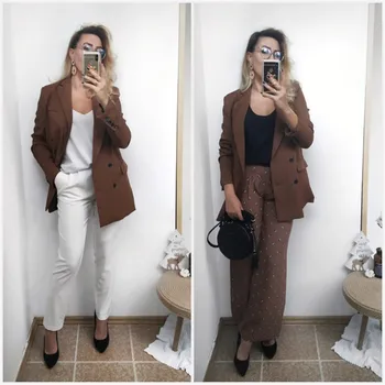 Women Double Breasted Blazers Autumn Winter Notched Full Sleeve Camel Coats Office Ladies Casual Loose Button Outwear Solid
Women Double Breasted Blazers Autumn Winter Notched Full Sleeve Camel Coats Office Ladies Casual Loose Button Outwear Solid