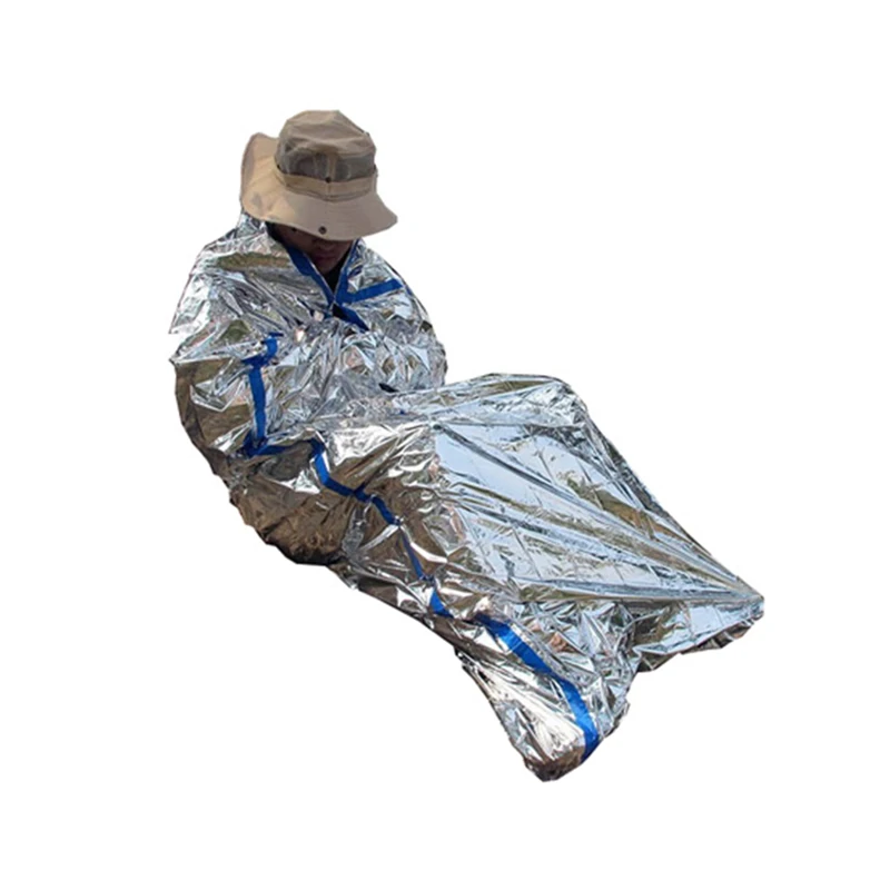 Тепловое спасательное одеяло из фольги ES01 для чрезвычайных ситуаций оказания