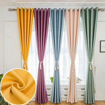 Light Luxury Silk Curtain Pure Color Physical Blackout Curtain for Living room Bedroom Nordic Bright Yellow Window Drapes X766#3
Light Luxury Silk Curtain Pure Color Physical Blackout Curtain for Living room Bedroom Nordic Bright Yellow Window Drapes X766#3
