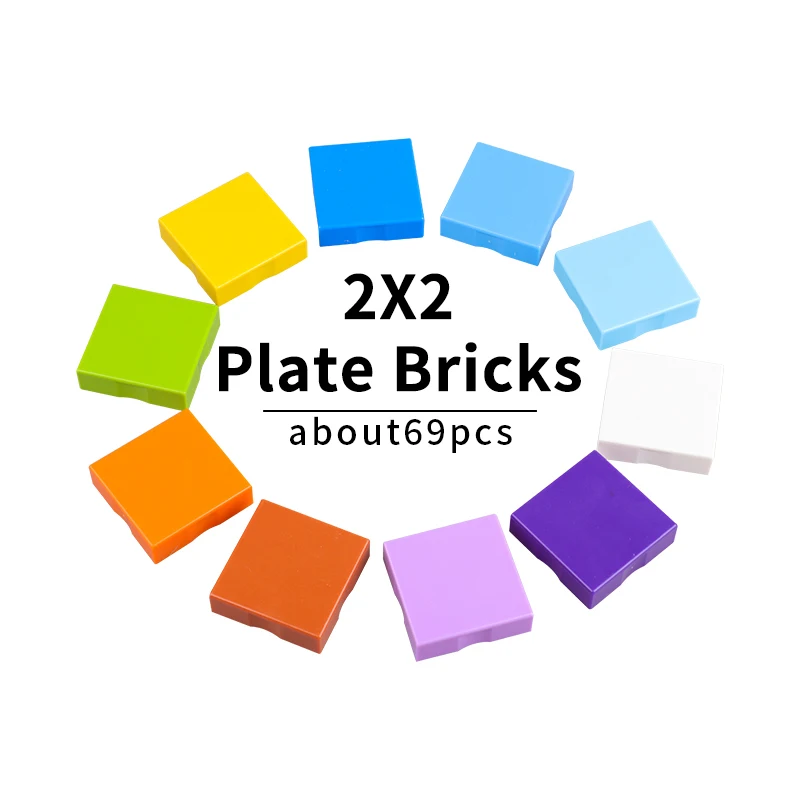 2x2 Large Size Plate Bricks Classic Colorful Big Size Building Blocks Learning Toys for Boy Comaptible With Legoed Duploed Brick
2x2 Large Size Plate Bricks Classic Colorful Big Size Building Blocks Learning Toys for Boy Comaptible With Legoed Duploed Brick
