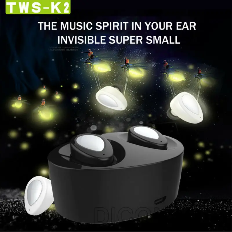 TWS-K2 настоящие беспроводные гарнитуры Bluetooth наушники-вкладыши Наушники-вкладыши