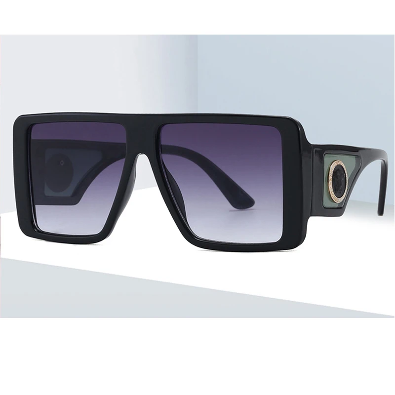 Vintage Black Gradient Shades For Women 2020 sunglasses Ladies Square Big Frame Vintage Men's Glasses UV400 Gafas De Sol Eyewear
Vintage Black Gradient Shades For Women 2020 sunglasses Ladies Square Big Frame Vintage Men's Glasses UV400 Gafas De Sol Eyewear