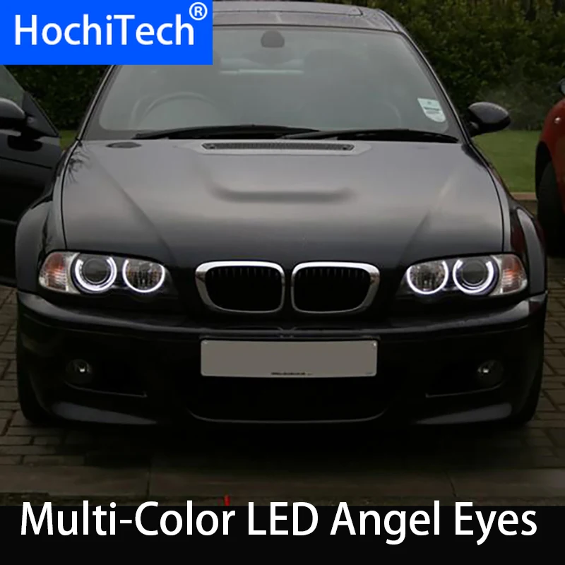 HochiTech Ultra bright Multi-Color RGB LED Angel Eyes Kit for BMW 98-03 pre-facelift E46 coupe cabrio with PROJECTORS styling
HochiTech Ultra bright Multi-Color RGB LED Angel Eyes Kit for BMW 98-03 pre-facelift E46 coupe cabrio with PROJECTORS styling