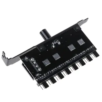 PC 8 Channels Fan Hub Cooling Fan Speed Controller for CPU Case HDD VGA PWM Fan PCI Bracket Power By 12V SATA/4Pin Fan Control
PC 8 Channels Fan Hub Cooling Fan Speed Controller for CPU Case HDD VGA PWM Fan PCI Bracket Power By 12V SATA/4Pin Fan Control