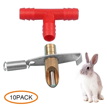 10pcs Rabbit Nipple Drinker Automatic Nipple Water Feeder for Rodent Rabbit Drinking Tools All Copper Strip Iron Sheet Equipment
10pcs Rabbit Nipple Drinker Automatic Nipple Water Feeder for Rodent Rabbit Drinking Tools All Copper Strip Iron Sheet Equipment