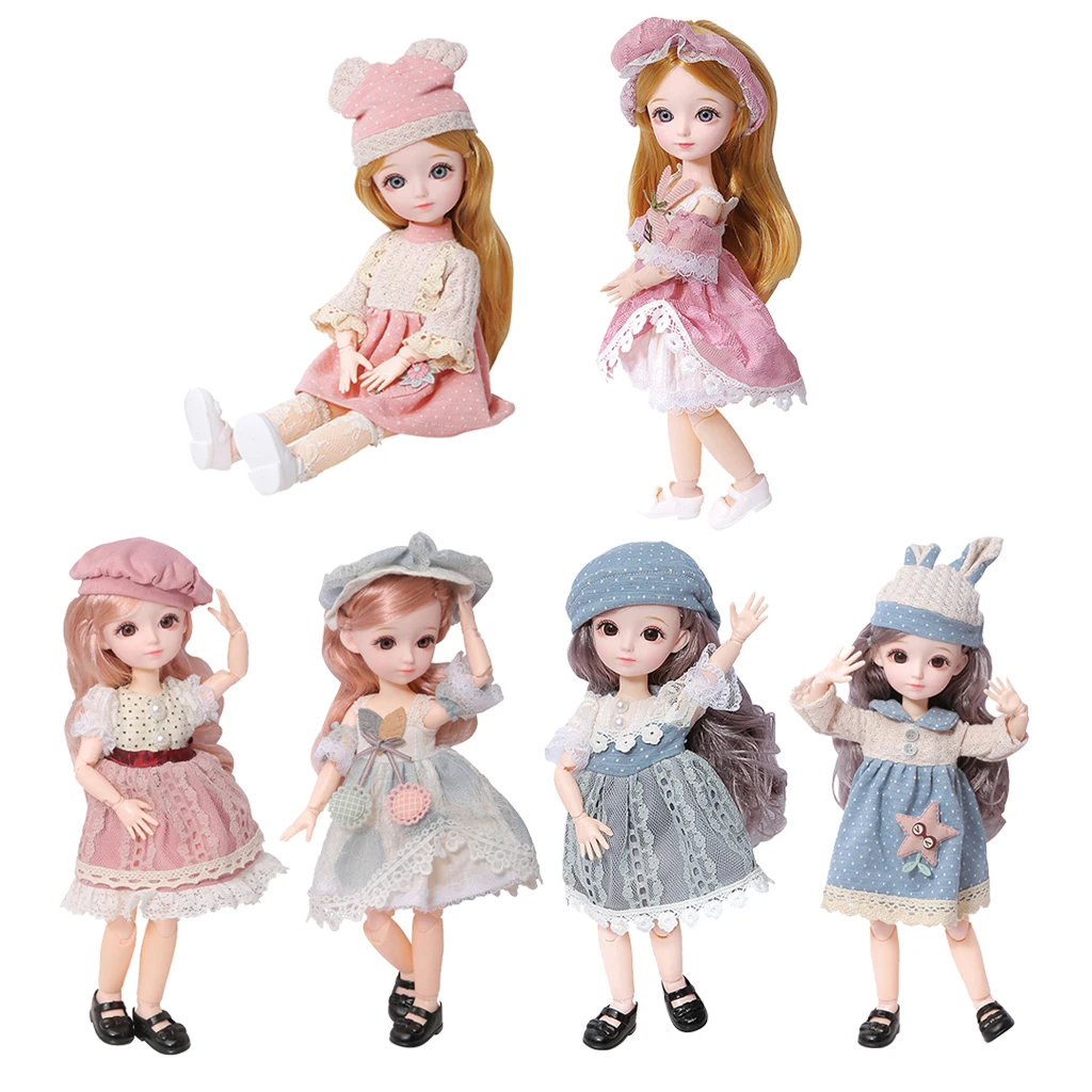 1:6 23 Jointed BJD Girl Doll 3D Eyes w/ Clothes Shoes Long Hair Kids Toy Gift
1:6 23 Jointed BJD Girl Doll 3D Eyes w/ Clothes Shoes Long Hair Kids Toy Gift