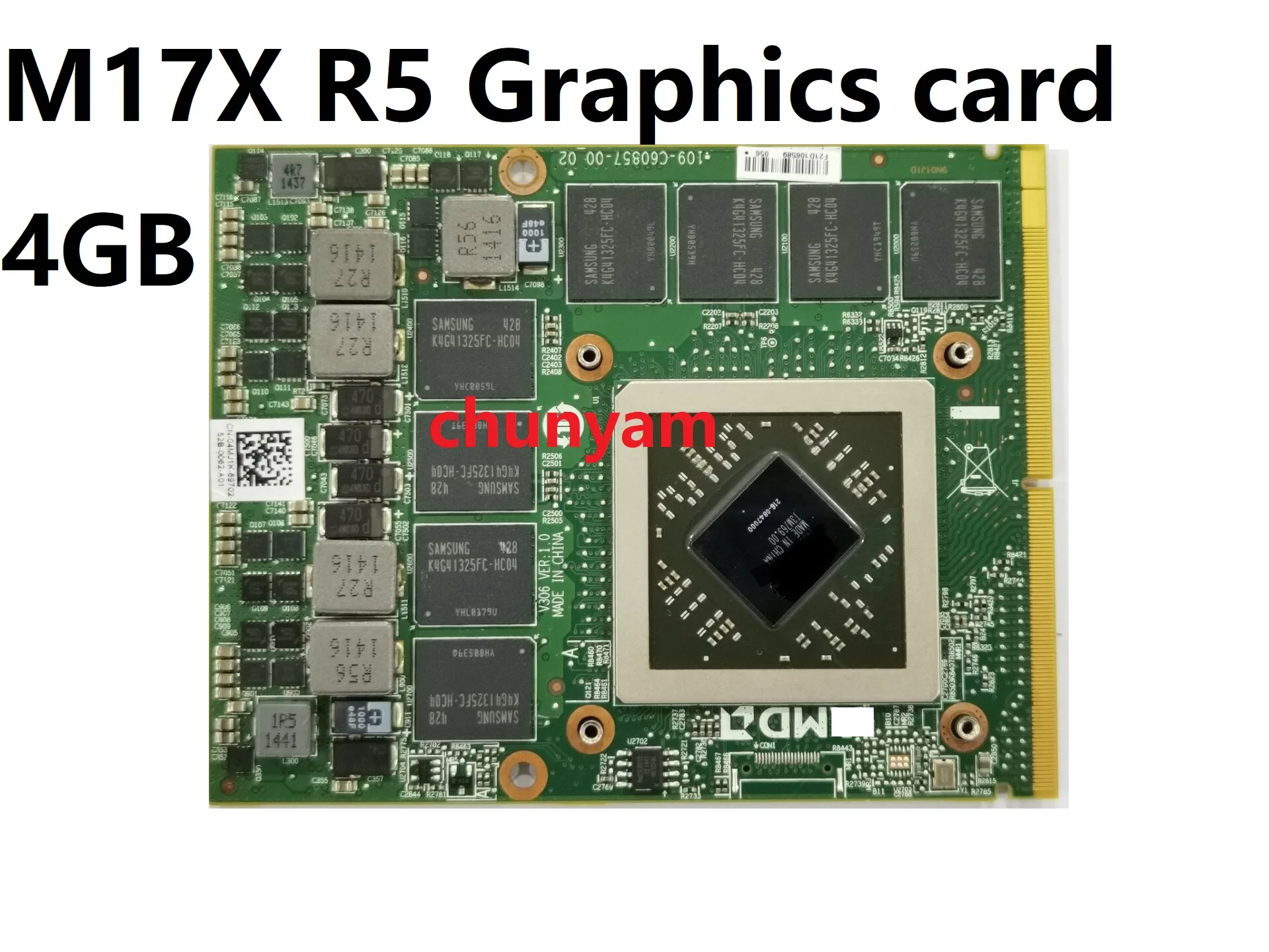 Оригинальный R9 M290X HD 8970 4 Гб VGA Графика видеокарта Применение для Dell Alienware M17X R5