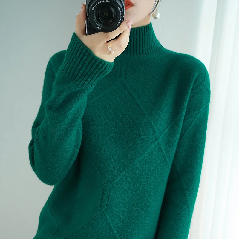 Sparsil Women Winter 100% Cashmere Knitted Pullovers Solid Knitwear Wool Sweaters Soft Warm Loose Female Elegant Jumper Top
Sparsil Women Winter 100% Cashmere Knitted Pullovers Solid Knitwear Wool Sweaters Soft Warm Loose Female Elegant Jumper Top