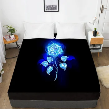 3D Bed Sheet with Elastic Fitted Sheet Double Mattress Cover 135/150/180/200/160x200 Luxury Rose Bedding for Wedding
3D Bed Sheet with Elastic Fitted Sheet Double Mattress Cover 135/150/180/200/160x200 Luxury Rose Bedding for Wedding