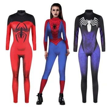 Spiderman Jumpsuit Catsuit Character Sexy Cosplay Costumes Halloween Spider-ManWomen Bodysuit Fancy Dress
Spiderman Jumpsuit Catsuit Character Sexy Cosplay Costumes Halloween Spider-ManWomen Bodysuit Fancy Dress