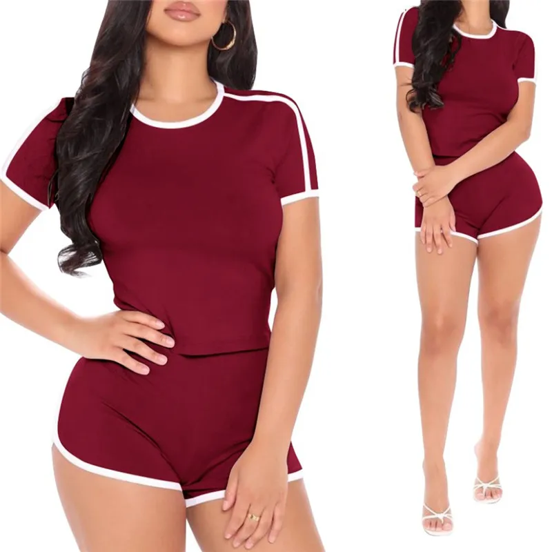 Short Sleeve Tops and Shorts Set for Women 2020 Fashion Summer Clothing Set Two Pieces Tracksuit Drawstring Suit Ladies Clothes
Short Sleeve Tops and Shorts Set for Women 2020 Fashion Summer Clothing Set Two Pieces Tracksuit Drawstring Suit Ladies Clothes