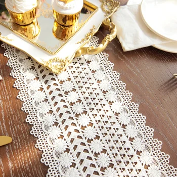 Beige Crochet Lace Table Runner with Tassel Cotton Wedding Decor Hollow Tablecloth Nordic Romance Table Cover Coffee Bed Runners
Beige Crochet Lace Table Runner with Tassel Cotton Wedding Decor Hollow Tablecloth Nordic Romance Table Cover Coffee Bed Runners
