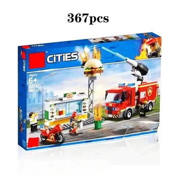 2019 New City Burger Bar Fire Rescue 60214 Building Blocks Compatible Lepining Cityo Firefighter Figures Children Toys Gift 
2019 New City Burger Bar Fire Rescue 60214 Building Blocks Compatible Lepining Cityo Firefighter Figures Children Toys Gift