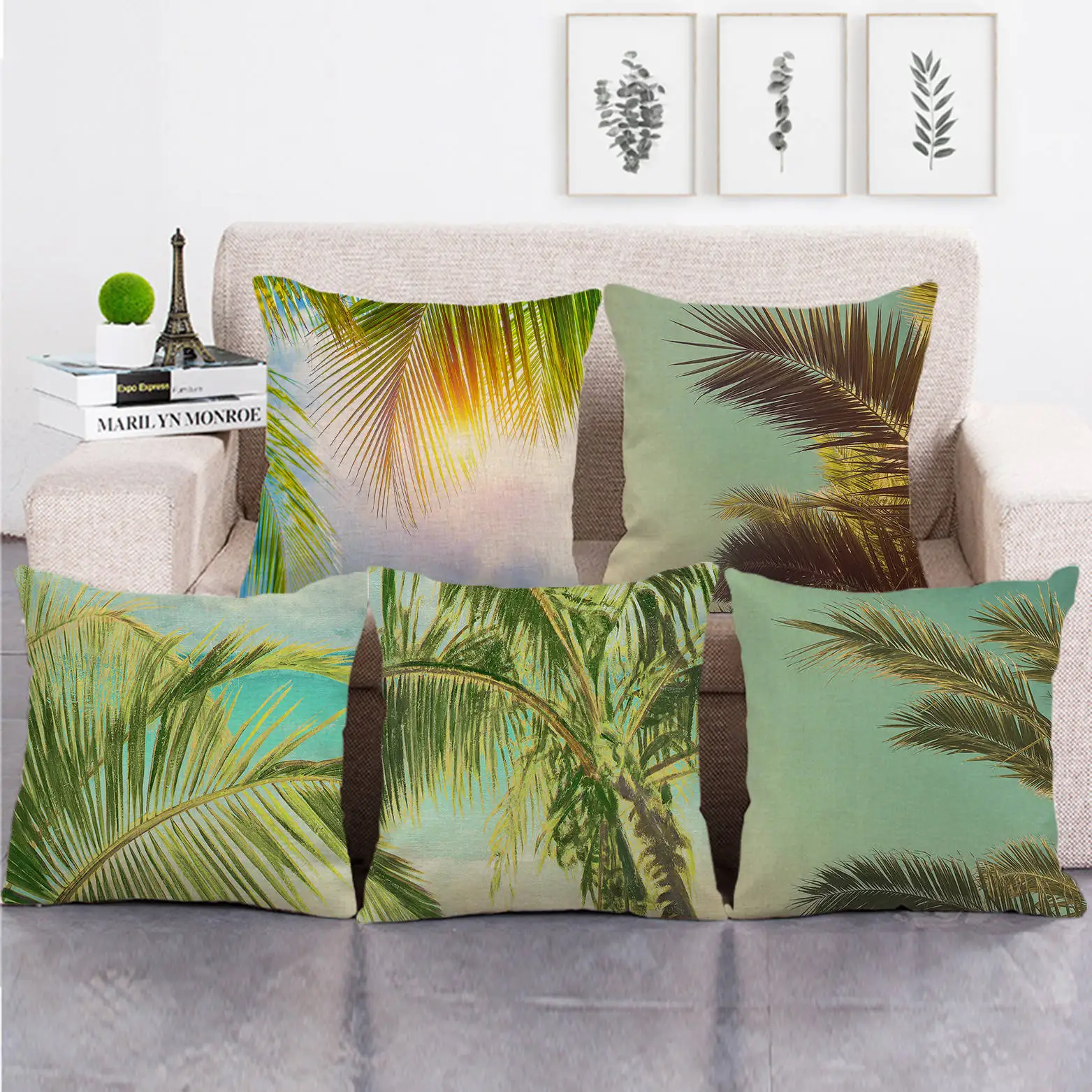 45cm*45cm Tropical palm leaves throw cushion cover linen/cotton sofa pillow cover decorative pillow case
45cm*45cm Tropical palm leaves throw cushion cover linen/cotton sofa pillow cover decorative pillow case